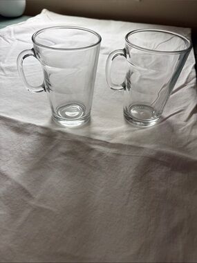 Nespresso Clear Glass Mugs - Transparent Set of 2